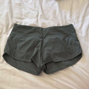 lululemon athletica Olive Speed Up Shorts in Size 4